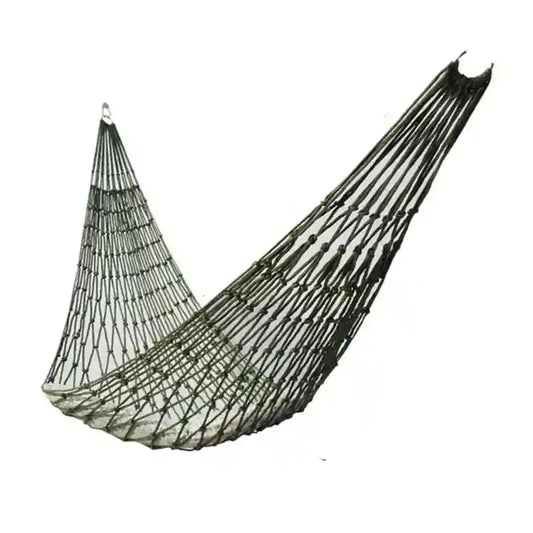 Vue complète d’un hamac de relaxation pour lombaire installé, idéal pour se détendre en plein air